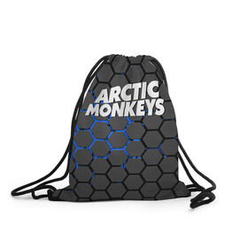 Рюкзак-мешок 3D с принтом ARCTIC MONKEYS , 100% полиэстер | плотность ткани — 200 г/м2, размер — 35 х 45 см; лямки — толстые шнурки, застежка на шнуровке, без карманов и подкладки | alex turner | arctic monkeys | rock | алекс тернер | арктик манкис | рок