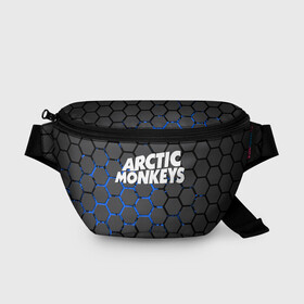 Поясная сумка 3D с принтом ARCTIC MONKEYS , 100% полиэстер | плотная ткань, ремень с регулируемой длиной, внутри несколько карманов для мелочей, основное отделение и карман с обратной стороны сумки застегиваются на молнию | alex turner | arctic monkeys | rock | алекс тернер | арктик манкис | рок