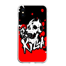 Чехол для iPhone XS Max матовый с принтом KILLA , Силикон | Область печати: задняя сторона чехла, без боковых панелей | battle | blood | crusaders | dio | giorno | giovanna | jojo | jojos | jotaro | killer queen. wind | manga | ora | stardust | vento aureo | джо джо | манга | ора