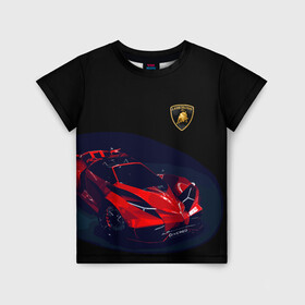 Детская футболка 3D с принтом Lamborghini Diverso , 100% гипоаллергенный полиэфир | прямой крой, круглый вырез горловины, длина до линии бедер, чуть спущенное плечо, ткань немного тянется | bolide | car | italy | lamborghini | motorsport | power.prestige | автомобиль | автоспорт | болид | италия | ламборгини | мощь | престиж
