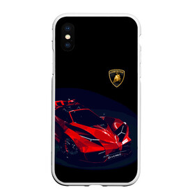 Чехол для iPhone XS Max матовый с принтом Lamborghini Diverso , Силикон | Область печати: задняя сторона чехла, без боковых панелей | Тематика изображения на принте: bolide | car | italy | lamborghini | motorsport | power.prestige | автомобиль | автоспорт | болид | италия | ламборгини | мощь | престиж