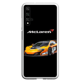 Чехол для Honor 20 с принтом McLaren , Силикон | Область печати: задняя сторона чехла, без боковых панелей | Тематика изображения на принте: bolide | car | mclaren | motorsport | power | prestige | автомобиль | автоспорт | болид | мощь | престиж