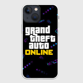 Чехол для iPhone 13 mini с принтом GTA ONLINE   ГТА ОНЛАЙН ,  |  | andreas | auto | game | games | grand | gta | gta 5 | gta online | gta5 | gtaonline | logo | online | san | theft | unf | автоугонщик | андреас | великий | гта | гта 5 | гта онлайн | гта5 | гтаонлайн | игра | игры | лого | логотипы | онлайн | пеф