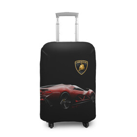 Чехол для чемодана 3D с принтом Lamborghini , 86% полиэфир, 14% спандекс | двустороннее нанесение принта, прорези для ручек и колес | bolide | car | italy | lamborghini | motorsport | power.prestige | автомобиль | автоспорт | болид | италия | ламборгини | мощь | престиж