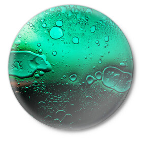 Значок с принтом Зеленые капли клетки ,  металл | круглая форма, металлическая застежка в виде булавки | Тематика изображения на принте: биология | вода | градиент | для всех | дождь | капли | клетки | летний | на каждый день | обычный | окно | поверхность | повседневный | размытость | роса | стекло