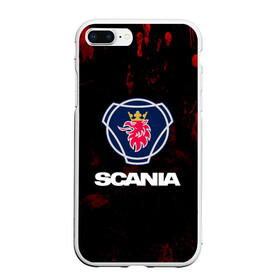 Чехол для iPhone 7Plus/8 Plus матовый с принтом Scania , Силикон | Область печати: задняя сторона чехла, без боковых панелей | Тематика изображения на принте: scania | автобус | грузовик | дальнобой | дальнобойщик | лев | скания | фура | шведское авто