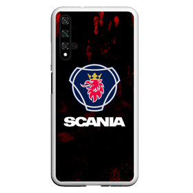 Чехол для Honor 20 с принтом Scania , Силикон | Область печати: задняя сторона чехла, без боковых панелей | scania | автобус | грузовик | дальнобой | дальнобойщик | лев | скания | фура | шведское авто