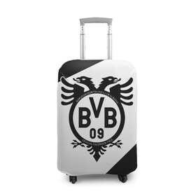 Чехол для чемодана 3D с принтом FC Borussia , 86% полиэфир, 14% спандекс | двустороннее нанесение принта, прорези для ручек и колес | football | germany | sancho dortmund | soccer | бавария | боруссия | дортмунд | лига чемпионов | псж | футбол | холанд | эрлинг холанд