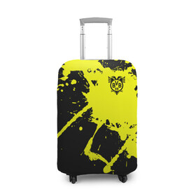 Чехол для чемодана 3D с принтом FC Borussia , 86% полиэфир, 14% спандекс | двустороннее нанесение принта, прорези для ручек и колес | football | germany | sancho dortmund | soccer | бавария | боруссия | дортмунд | лига чемпионов | псж | футбол | холанд | эрлинг холанд