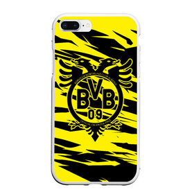 Чехол для iPhone 7Plus/8 Plus матовый с принтом FC Borussia , Силикон | Область печати: задняя сторона чехла, без боковых панелей | Тематика изображения на принте: football | germany | sancho dortmund | soccer | бавария | боруссия | дортмунд | лига чемпионов | псж | футбол | холанд | эрлинг холанд