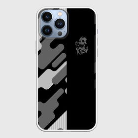 Чехол для iPhone 13 Pro Max с принтом KILLA серый камуфляж ,  |  | battle | blood | crusaders | dio | giorno | giovanna | jojo | jojos | jotaro | killer queen. wind | manga | ora | stardust | vento aureo | джо джо | манга | ора