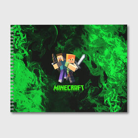 Альбом для рисования с принтом Minecraft Майнкрфт , 100% бумага
 | матовая бумага, плотность 200 мг. | craft | creeper | dungeon | dungeons | earth | game | logo | mine | minecraft | mobile | online | дунгеонс | земля | зомби | игра | крипер | лого | майкрафт | майнкрафт | мобайл | онлайн | подземелье | подземелья