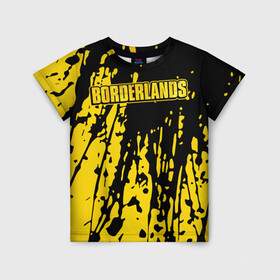 Детская футболка 3D с принтом  Borderlands , 100% гипоаллергенный полиэфир | прямой крой, круглый вырез горловины, длина до линии бедер, чуть спущенное плечо, ткань немного тянется | 2k | bl | bl3 | borderlands | legendary | lilith | loot | looter shooter | pc | review | zombie island | брик | лилит | мордекай | пограничье | роланд
