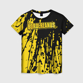 Женская футболка 3D с принтом  Borderlands , 100% полиэфир ( синтетическое хлопкоподобное полотно) | прямой крой, круглый вырез горловины, длина до линии бедер | 2k | bl | bl3 | borderlands | legendary | lilith | loot | looter shooter | pc | review | zombie island | брик | лилит | мордекай | пограничье | роланд