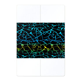 Магнитный плакат 2Х3 с принтом НЕОНОВЫЙ ГРАДИЕНТ , Полимерный материал с магнитным слоем | 6 деталей размером 9*9 см | Тематика изображения на принте: геометрия | градиент | лед | молнии | неон | пестрый | полосы | разлом | синий | спортивный | стекло | текстура