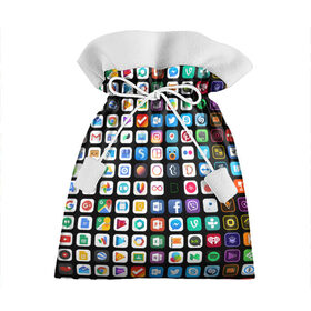Подарочный 3D мешок с принтом Iphone and Apps Icons , 100% полиэстер | Размер: 29*39 см | android | apk | apps | icon | iphone | iphone and apps icons | social | айфон | андроид | значок | приложение