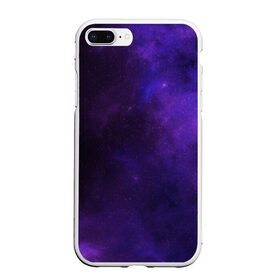 Чехол для iPhone 7Plus/8 Plus матовый с принтом Фиолетовая звезда , Силикон | Область печати: задняя сторона чехла, без боковых панелей | арт | звезда | звёзды | карлик | космос | облако | синий | сияние | темный | фиолетовый | черный | яркая | яркие цвета