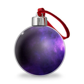 Ёлочный шар с принтом Фиолетовая звезда , Пластик | Диаметр: 77 мм | арт | звезда | звёзды | карлик | космос | облако | синий | сияние | темный | фиолетовый | черный | яркая | яркие цвета
