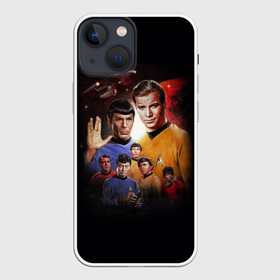 Чехол для iPhone 13 mini с принтом Star Trek ,  |  | captain | chekov | chris | discovery | enterprise | khan | kirk | ncc | pine | spock | star | trek | джеймс | дискавери | звездный путь | капитан | кирк | спок | стартрек