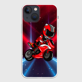 Чехол для iPhone 13 mini с принтом Байкер  Мотоциклист ,  |  | anime | speed | аниме | байкер | гонка | гонки | колеса | мото | мотоцикл | мотоциклист | скорость | харлей | харли дэвидсон | чемпионат