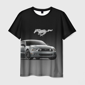 Мужская футболка 3D с принтом Mustang , 100% полиэфир | прямой крой, круглый вырез горловины, длина до линии бедер | Тематика изображения на принте: car | hoofs | horse | mane | motorsport | mustang | power | prestige | tail | usa | автомобиль | автоспорт | грива | конь | копыта | лошадь | мощь | мустанг | престиж | сша | хвост