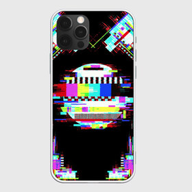 Чехол для iPhone 12 Pro Max с принтом Glitch VHS , Силикон |  | Тематика изображения на принте: glitch | rgb | vhs | помехи | разноцветный | шум