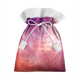 Подарочный 3D мешок с принтом Космическое небо , 100% полиэстер | Размер: 29*39 см | арт | желтый | звёзды | космос | облако | оранжевый | розовый | сияние | туманность | фиолетовый | яркие цвета
