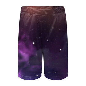 Детские спортивные шорты 3D с принтом Космические туманности ,  100% полиэстер
 | пояс оформлен широкой мягкой резинкой, ткань тянется
 | арт | звёзды | космос | красный | облако | оранжевый | розовый | синий | сияние | темный | туманность | фиолетовый | черный | яркие цвета