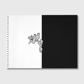 Альбом для рисования с принтом Пантера , 100% бумага
 | матовая бумага, плотность 200 мг. | Тематика изображения на принте: мультик | мультфильм | пантера | персонаж | розовая пантера