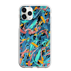 Чехол для iPhone 11 Pro Max матовый с принтом Яркие краски , Силикон |  | brushstroke | lines | paint | живопись | импрессионизм | краски | линии | мазки | потерялся | экспрессионизм