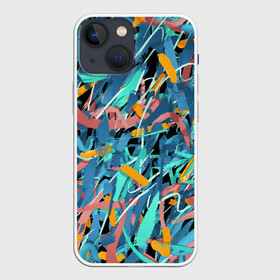 Чехол для iPhone 13 mini с принтом Яркие краски ,  |  | brushstroke | lines | paint | живопись | импрессионизм | краски | линии | мазки | потерялся | экспрессионизм