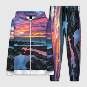 Женский костюм 3D с принтом Закат ,  |  | вечер | вода | волна | волны | восход | горизонт | запад | капли | крабы | луна | море | небо | ночь | облака | океан | оранжевая | оранжевый | остров | пейзаж | пляж | радуга | ракушки | рассвет | синий