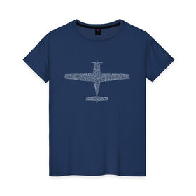 Женская футболка хлопок с принтом Cirrus - авиационный алфавит , 100% хлопок | прямой крой, круглый вырез горловины, длина до линии бедер, слегка спущенное плечо | авиация | самолет | цирус
