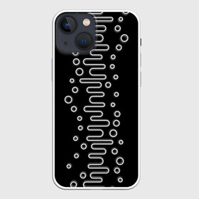 Чехол для iPhone 13 mini с принтом Волны ТЕСЛА(OKO) ,  |  | oko | pattern | textures | абстракция | брызги | волна | геометрия | градиент | грязная | грязь | капли | кляксы | контраст | краска | круг | ливень | линия | масло | наука | неон | овал | око | паттерн | пиксели