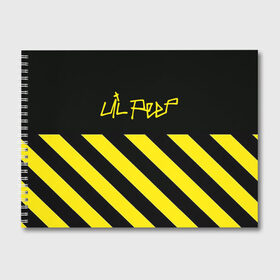 Альбом для рисования с принтом Lil Peep , 100% бумага
 | матовая бумага, плотность 200 мг. | benz truck | emo rap | gbc | gustav elijah ahr | hip hop | lil | lil peep | lil tracy | lilpeep | peep | rap | rip | густав элайджа | лил пип
