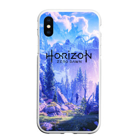 Чехол для iPhone XS Max матовый с принтом Horizon Zero Dawn , Силикон | Область печати: задняя сторона чехла, без боковых панелей | aloy | antasy girl | art | artwork | digital art | fantasy | horizon | horizon: zero dawn | landscape | tallneck | warrior fantasy | weapon | zero dawn