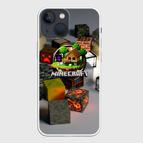 Чехол для iPhone 13 mini с принтом MINECRAFT ,  |  | craft | creeper | dungeon | dungeons | earth | game | logo | mine | minecraft | minecraft dungeons | mobile | online | дунгеонс | земля | зомби | игра | крипер | лого | майкрафт | майнкрафт | онлайн | подземелье