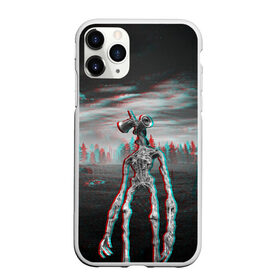 Чехол для iPhone 11 Pro матовый с принтом Siren Head Horror Glitch , Силикон |  | glitch | glitch siren head | rgb | siren head | sirena | глитч | глич | ретро | сирейноголовый | сирена | сиреноголовый