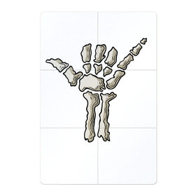 Магнитный плакат 2Х3 с принтом Шака, жест , Полимерный материал с магнитным слоем | 6 деталей размером 9*9 см | Тематика изображения на принте: жест | йоу | кости | пальцы | привет | скелет | шака