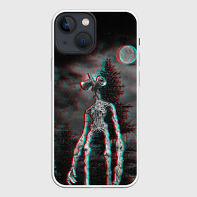 Чехол для iPhone 13 mini с принтом Siren Head Horror ,  |  | glitch | glitch siren head | rgb | siren head | sirena | глитч | глич | ретро | сирейноголовый | сирена | сиреноголовый