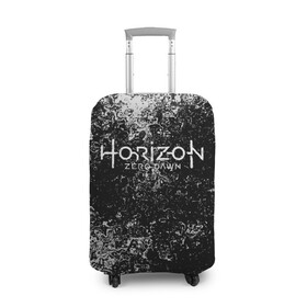 Чехол для чемодана 3D с принтом HORIZON ZERO DAWN (S) , 86% полиэфир, 14% спандекс | двустороннее нанесение принта, прорези для ручек и колес | aloy | antasy girl | art | artwork | digital art | fantasy | horizon | horizon: zero dawn | landscape | tallneck | warrior fantasy | weapon | zero dawn