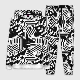 Женский костюм 3D с принтом Хаотичные линии ,  |  | абстракция | белое | геометрические абстракции | геометрия | кляксы | линии | полоски | полосы | пятна | узоры | хаос | хаотичные линии | черно белое | чернобелое | черное | черные линии
