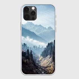 Чехол для iPhone 12 Pro Max с принтом Горы , Силикон |  | гора | горы | дерево | деревья | облака | овраг | овраги | пейзаж | природа | туман | тучи | холм | холмы