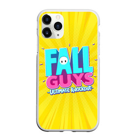 Чехол для iPhone 11 Pro Max матовый с принтом Fall Guys , Силикон |  | fall guys | fallguys | ultimate knockout | игры | фолл гайз