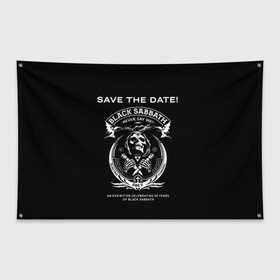 Флаг-баннер с принтом The End World Tour , 100% полиэстер | размер 67 х 109 см, плотность ткани — 95 г/м2; по краям флага есть четыре люверса для крепления | black sabbath | black sabbath 