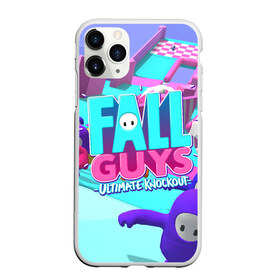 Чехол для iPhone 11 Pro Max матовый с принтом Fall Guys , Силикон |  | fall guys | fallguys | ultimate knockout | игры | фолл гайз