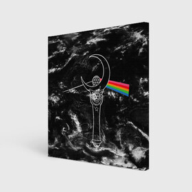 Холст квадратный с принтом Dark Side of the Moon Stick , 100% ПВХ |  | anime | japan | manga | pink floyd | sailor moon | аниме | девочка | девушка | луна | лунная призма | манга | сейлор мун | сэйлор мун | япония