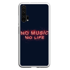 Чехол для Samsung S10E с принтом No music, No life , Силикон | Область печати: задняя сторона чехла, без боковых панелей | music | neon | no life | no music | музыка | неон | нет жизни | нет музыки | подстветка