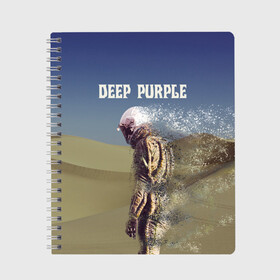 Тетрадь с принтом Deep Purple Whoosh , 100% бумага | 48 листов, плотность листов — 60 г/м2, плотность картонной обложки — 250 г/м2. Листы скреплены сбоку удобной пружинной спиралью. Уголки страниц и обложки скругленные. Цвет линий — светло-серый
 | Тематика изображения на принте: 2020 | cover | deep | desert | hard | logo | metal | moon | music | new album | purple | rock | whoosh | дип | космонавт | легендарная | легендарный | лого | луна | метал | музыка | новый альбом | обложка | пепл | перпл | пустыня | рок | т