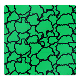 Магнитный плакат 3Х3 с принтом БРОККОЛИ , Полимерный материал с магнитным слоем | 9 деталей размером 9*9 см | food | pattern | vegan | брокколи | веган | вегетарианство | еда | капуста | паттерн